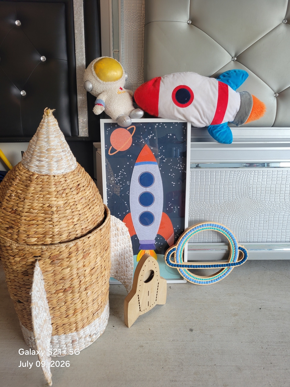 Plush Rocket Toy - Red, Blue & Orange Kids Plush Rocket